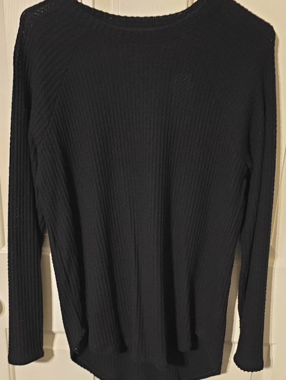 American Eagle Outfitters Black Long Sleeve Thermal Top